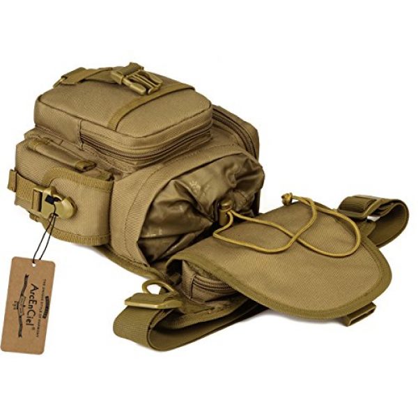 ArcEnCiel Tactical Backpack 3 ArcEnCiel Leg Bag Tactical Military Drop Waist Thigh Hip Fanny Pack Tool Gear Pouch