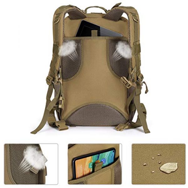 MOSISO Tactical Backpack 3 MOSISO Tactical Backpack, 40L 2-Layer Molle Rucksack Daypack Shoulder Bag