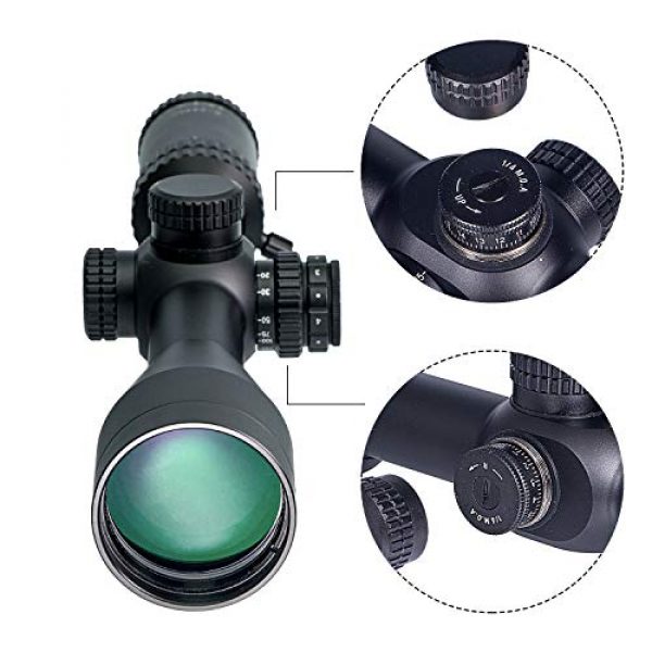 COBRA FANGS Rifle Scope 6 COBRA FANGS 6-24X50mm FFP Rifle Scope for Outdoor Hunting, FFP Tactical AO Optics RifleScope Red/Green Illuminated 1/4 MOA Mil-dot Crosshair Scope with Covers&Free Mounts