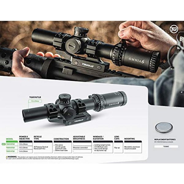 TRUGLO Rifle Scope 4 TRUGLO Omnia Tactical Rifle Scope Low Power Variable Optic