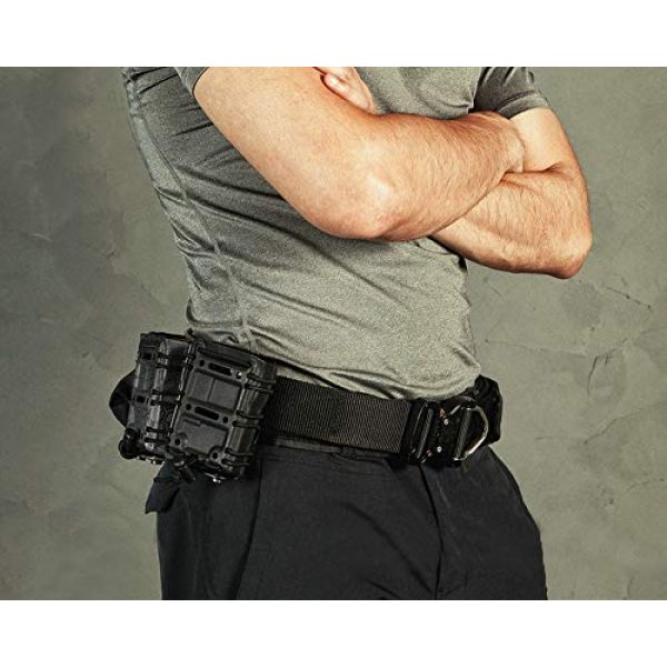 EMERSONGEAR Tactical Belt 6 EMERSONGEAR Tactical Heavy Duty Nylon Belt,Rigger MOLLE Belt,1.75 inch Strong Load Bearing Two Layer EDC Belt with Quick Release Cobra Buckle Great for Military Combat Duty Wilderness Hunting Survival
