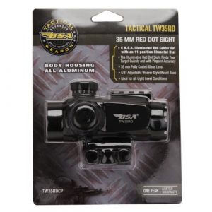 BSA Optics Rifle Scope 1 BSA Optics TW35RDCP 3.5-10x40 Tactical Weapon Red Dot Rifle Scope, 5 MOA