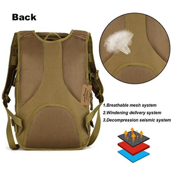 ArcEnCiel Tactical Backpack 4 ArcEnCiel Tactical Backpack Military Army 3 Day Assault Pack - Rain Cover Included