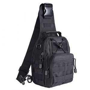 Prospo Tactical Backpack 1 Prospo Tactical Sling Bag Pack Military Molle EDC Chest One Strap Daypack Outdoor Black New