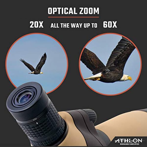 Athlon Optics Rifle Scope 6 Athlon Talos 20-60x80 Spotter Scope