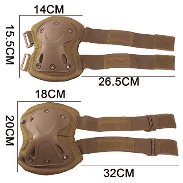 HWZ Tactical Knee Pad 4 HWZ SWAT Knee & Elbow Pads CS Military Equipment Tactical Fighter Protective Gear
