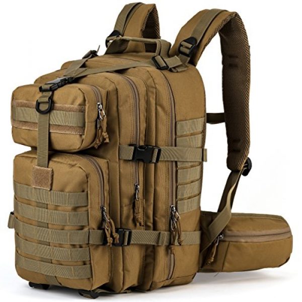 RUPUMPACK Tactical Backpack 1 RUPUMPACK Military Tactical Backpack Army MOLLE Hydration Bag 3 Day Rucksack Outdoor Hiking School Daypack 33L