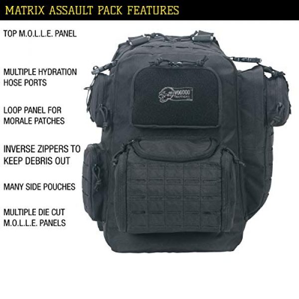VooDoo Tactical Tactical Backpack 6 VooDoo Tactical Men's Matrix Pack, Black