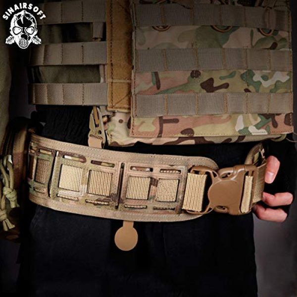 SINAIRSOFT Tactical Belt 7 SINAIRSOFT Tactical Belt Multi-Purpose Molle Battle Belt 1000D Nylon Airsoft Belt