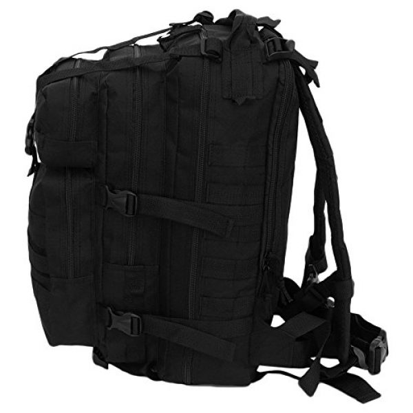 NPUSA Tactical Backpack 5 Mens 18 Inch Molle Hydration Ready Tactical Gear Daypack Backpack + Key Ring Carabiner