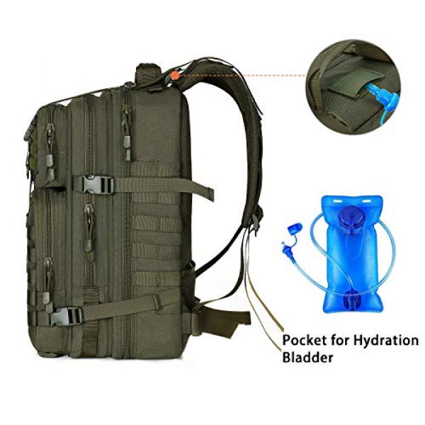 MOSISO Tactical Backpack 3 MOSISO 50L Tactical Backpack, Large Men 3 Day Assault Rucksack Military Daypack