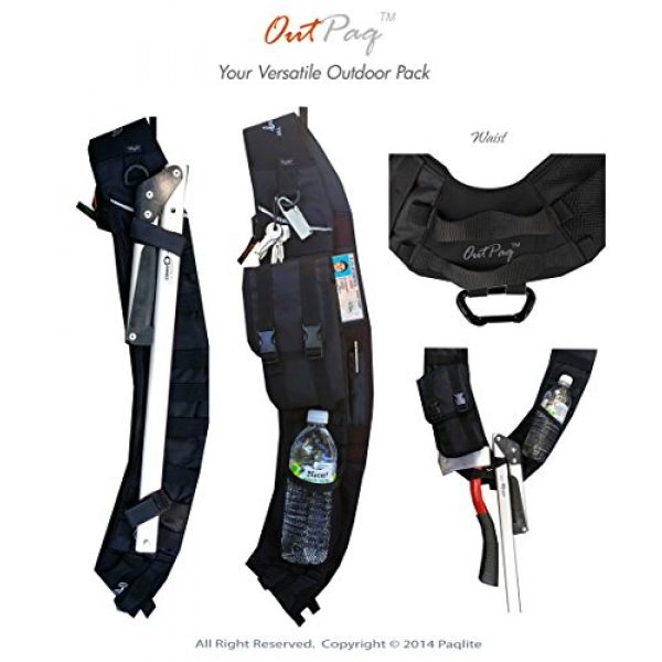 Paqlite Tactical Backpack 2 OutPaq - Your Customizable Personal Pack for Urban, Outdoor or Tactical Use!