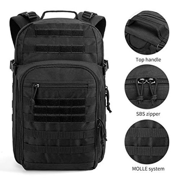 Gelindo Tactical Backpack 4 Gelindo Military Tactical Backpack Large 3 Day Assault Pack Molle Amry Bag Bug-out Rucksack Backpacks Survival Functional Daypack for Outdoor Hiking Camping Hunting Trekking Schooling for Men 42L