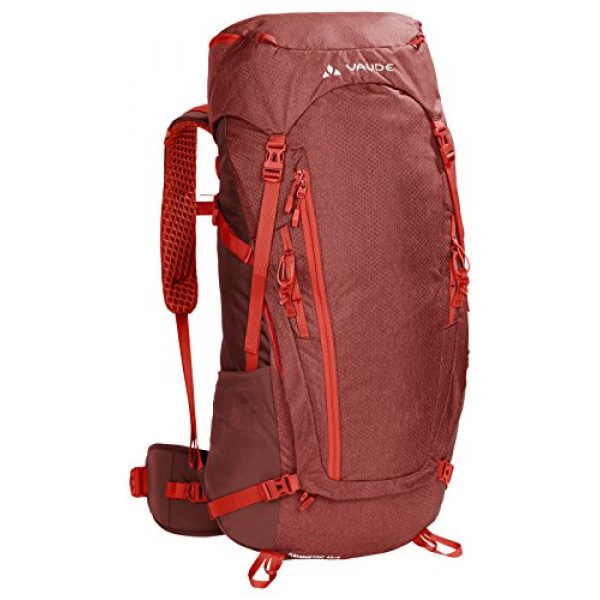 VAUDE Tactical Backpack 1 VAUDE Asymmetric 42+8 Backpack - Lightweight Touring Backpack for Multi-Day Hikes, Trekking and Backpacking - Adjustable Suspension System - 50 Litre Volume