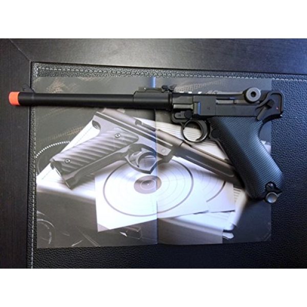 WE Airsoft Pistol 7 gbb-408l - WE full metal semi auto gas blowback pistol with free target trip tent and safety shooting glasses(Airsoft Gun)