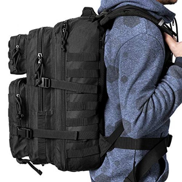 GUGULUZA Tactical Backpack 7 GUGULUZA Military Tactical Molle Backpack Army 3 Day Assault Pack Molle Bag Rucksack for Hunting Camping