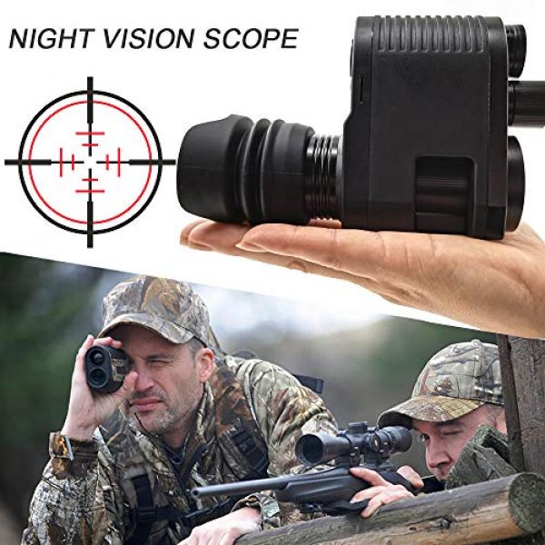 Melesplus Rifle Scope 5 Infrared HD Night Vision Monocular Scope Video Record Hunting Optical Sight Camera 850nm Lase IR Riflescopes