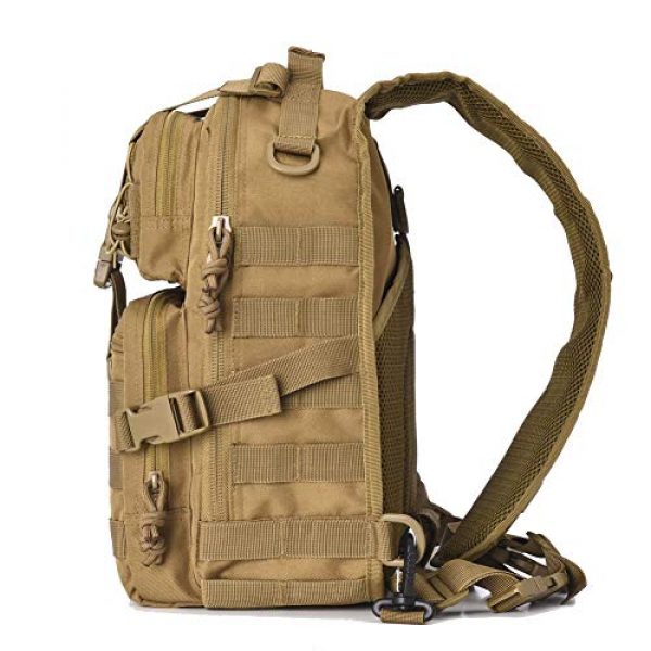 AXEN Tactical Backpack 3 AXEN Tactical EDC Sling Bag Pack, Military Rover Shoulder Molle Backpack, with Flag Patch