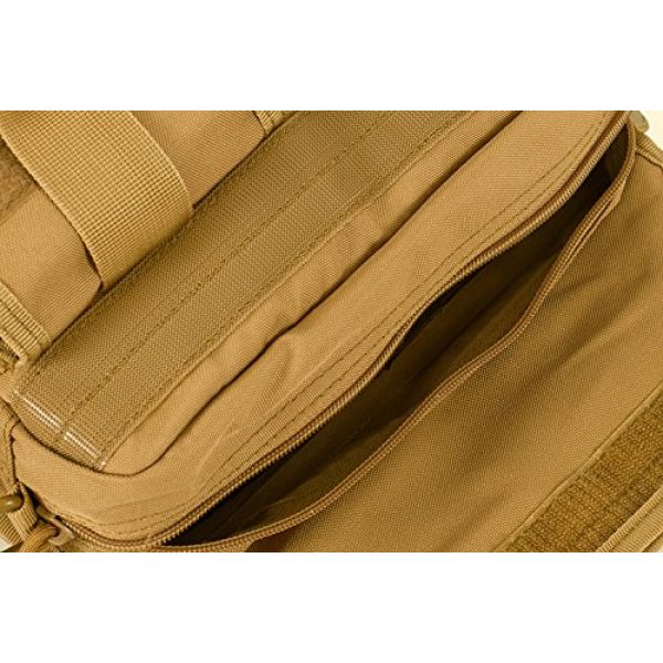 Seibertron Tactical Backpack 5 Seibertron Expandable 14" Laptop Waterproof Messenger Bag Multiple Pockets & Compartments Carry as Messenger Bags Khaki