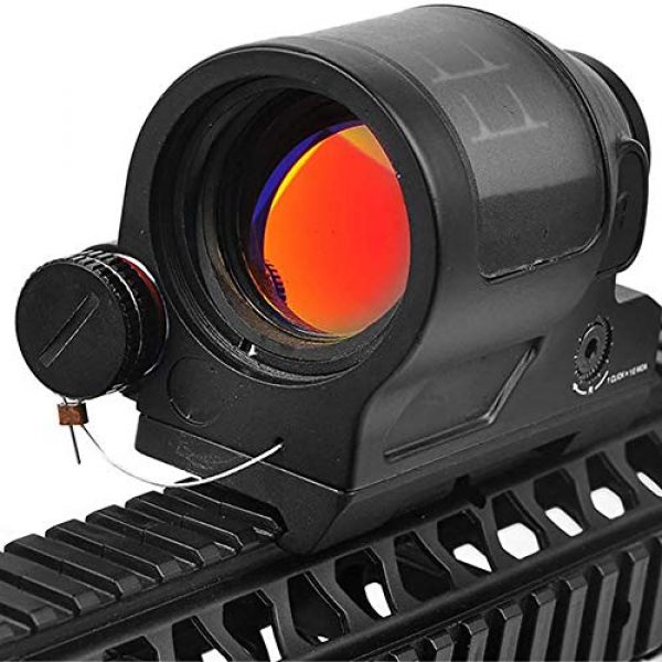 MUJING Rifle Scope 7 MUJING Solar Power Holographic Sight Red Dot Sight Scope Optic Sight Reflex Sight for Hunting Scopes