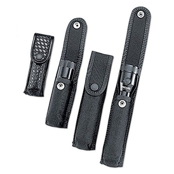 Uncle Mike's Tactical Pouch 2 Uncle Mike's Kodra Duty Nylon Web Stinger Dual Switch Led Light Case, Black