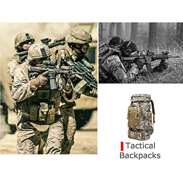 ÖSSZEFUT Tactical Backpack 6 Military Tactical Backpack 70L/80L Large Camping Hiking Backpack for men Rucksack Waterproof Traveling Daypack