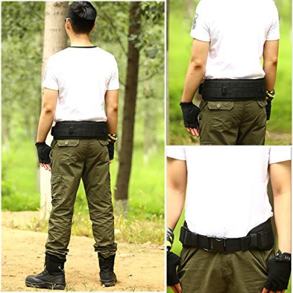 CREATOR Tactical Belt 7 CREATOR Tactical Belt Padded MOLLE Belt Multi-Use Equipment Airsoft Wide Patrol Belts