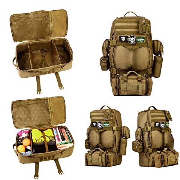 Huntvp Tactical Backpack 6 Huntvp 60L Tactical Military Backpack Gear Sport Outdoor Assault Pack Rucksack Bag For Hunting Camping Trekking Travel