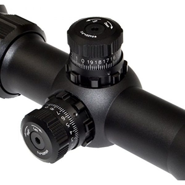 Presma Rifle Scope 6 PRESMA 2-10x44 Hunting Rifle Scope with RXR Illuminated Red, Green and Blue Mil-Dot Glass Reticle