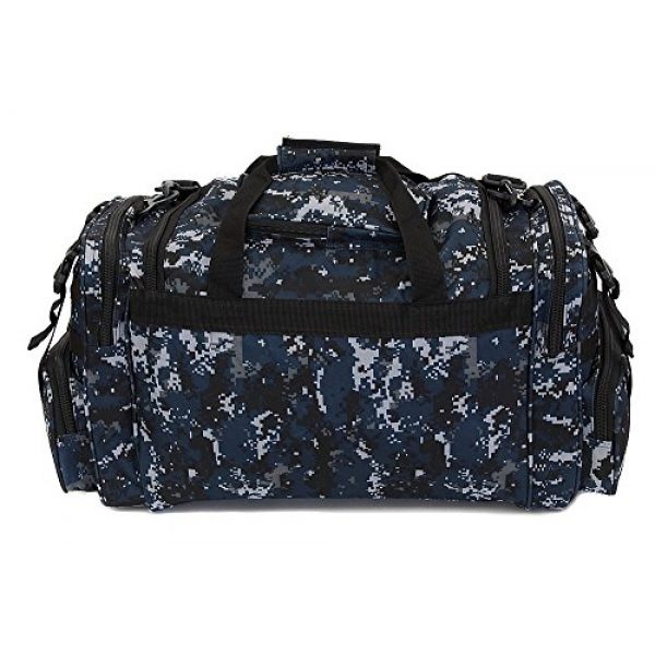 NPUSA Tactical Backpack 7 Mens 26 Inch Navy Digital Camo Tactical Bag with Key Ring Carabiner