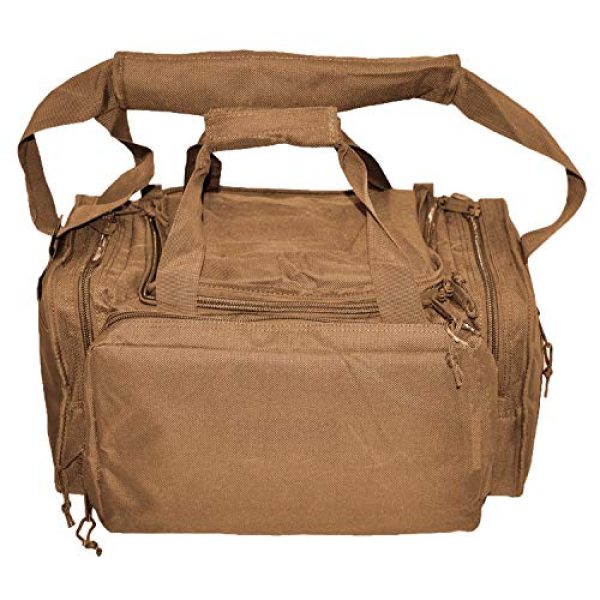 Explorer Tactical Backpack 6 EXPLORER Backpack + Range Bag with Large Padded Deluxe Tactical Divider and 9 Clip Mag Holder - Rangemaster Gear Bag (Brown Tan Range Bag)