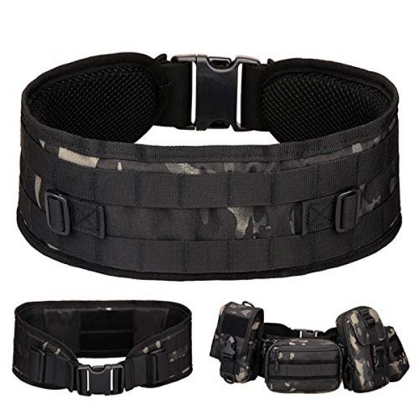 CREATOR Tactical Belt 1 CREATOR Tactical Belt Padded MOLLE Belt Multi-Use Equipment Airsoft Wide Patrol Belts