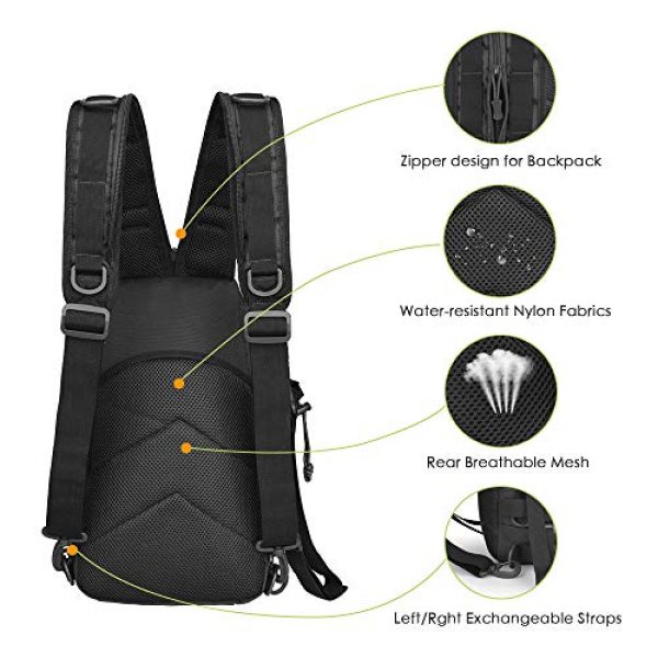 EUTOPETIAN Tactical Backpack 3 EUTOPETIAN Tactical-Backpack for Survival Military-Assault Pack Molle-Rucksack Bag Gear for Outdoor Hiking Camping