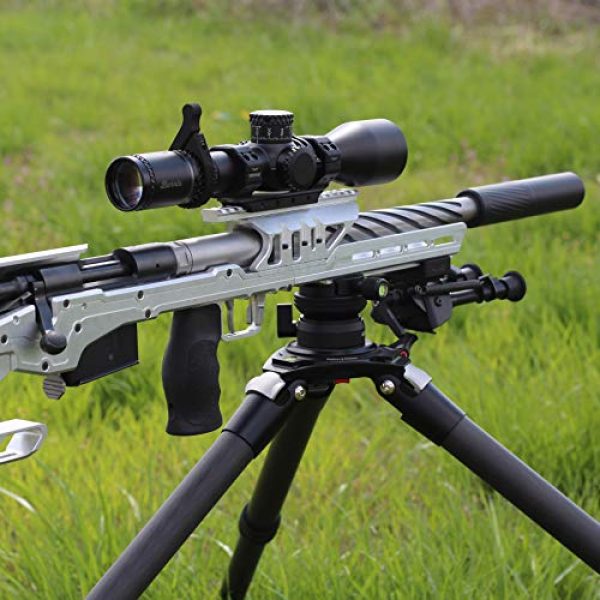 MK Machining Rifle Scope 6 MK Machining - Burris XTR III Riflescope - 3.3-18x50mm SCR 2 MIL Reticle - Comes with Pro Series Throw Lever & Billet Scope Level
