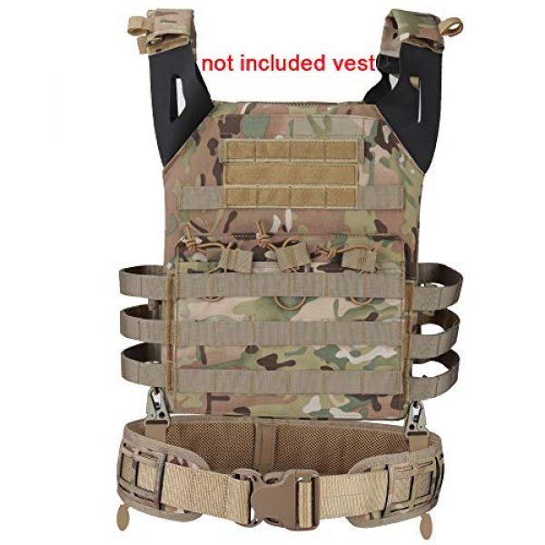 H World Shopping Tactical Belt 4 H World Shopping Airsoft Tactical Military Paintball Hunting 1000D Nylon Multi-Functional Combat Waist Belt