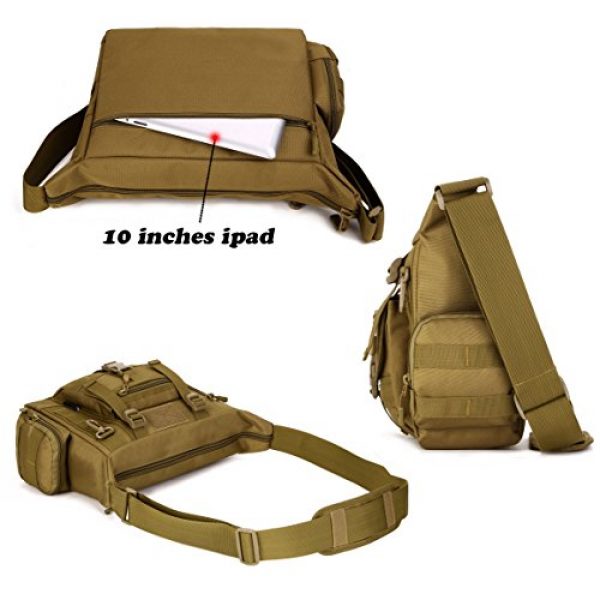 ArcEnCiel Tactical Backpack 4 ArcEnCiel Tactical Messenger Bag Men Military MOLLE Sling Shoulder Pack with Patch