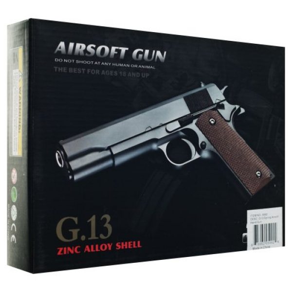 Whetstone Airsoft Pistol 3 Whetstone G.13 1911 Zinc Alloy Airsoft Pistol