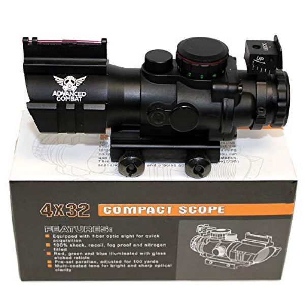 Advanced Combat Rifle Scope 1 Advanced Combat 4 X 32 Illuminated Rangefinder Scope