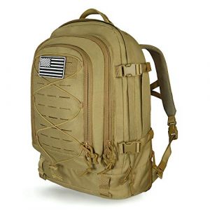 SunsionPro Tactical Backpack 1 SunsionPro MTB-236 Laser Molle Expandable Tactical Backpack for Traveling, Camping, Trekking & Hiking, 42-62L