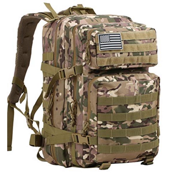 Luckin Packin Tactical Backpack 1 Luckin Packin Tactical Backpack,Military Backpack,Molle Bag Rucksack Pack,45 Liter Large