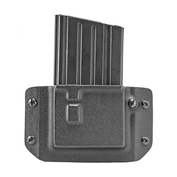 Mission First Tactical Tactical Pouch 2 Mission First Tactical HSMP-AR10 Black, Boltaron Material, Holds 1 AR-10 Magazine, N/A