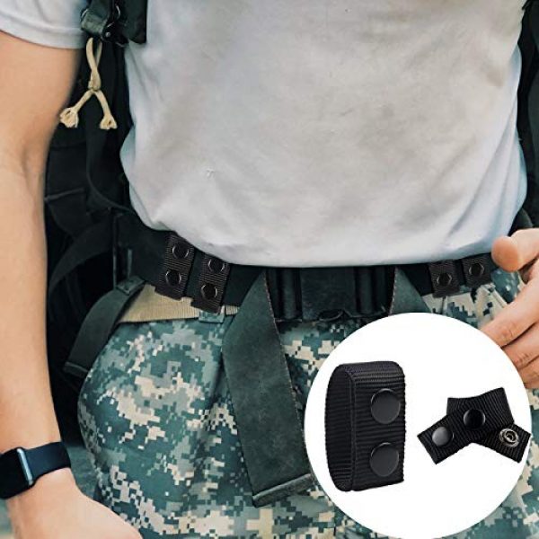 SANNIX Tactical Belt 7 SANNIX 8pcs Duty Nylon Belt Keeper with Double Snaps for 2" Wide Belt Security Tactical Belt Fixing