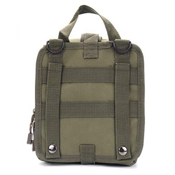 ASEEBY Tactical Pouch 4 ASEEBY First Aid Kit Utility MOLLE Pouch Bag Rip-Away Tactical Bag Compact Accessory Tool Carrier Pocket for Military Advanture Outdoor Camping