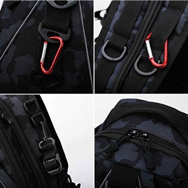 DOUN Tactical Backpack 5 DOUNto Tactical Sling Backpack, EDC Molle Sling Bag Military Daypack Backpack Outdoor Range Bags