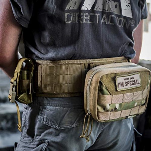 OneTigris Tactical Belt 6 OneTigris Padded Patrol Belt Dual-use MOLLE Belt with Mesh Lining for Shooting Airsoft Wargame Paintball Hunting
