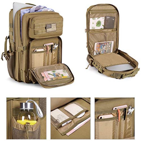 MOSISO Tactical Backpack 2 MOSISO Tactical Backpack, 40L 2-Layer Molle Rucksack Daypack Shoulder Bag