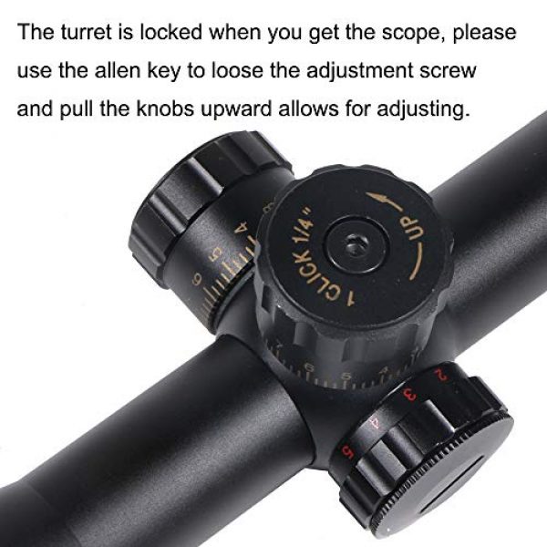 Gogoku Rifle Scope 3 Gogoku 4-16x44 Tactical Rifle Scope Locking Turret Red and Green Illuminated with Scope Mount and Sunshade