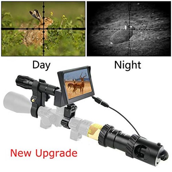 BESTSIGHT Rifle Scope 1 Bestsight DIY Digital Night Vision Scope for Rifle Hunting with Camera and 5" Portable Display Screen