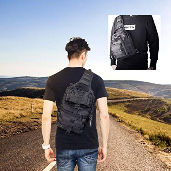 hopopower Tactical Backpack 7 Tactical Sling Bag Pack Military Shoulder Backpack Everyday Carry Bag,20L