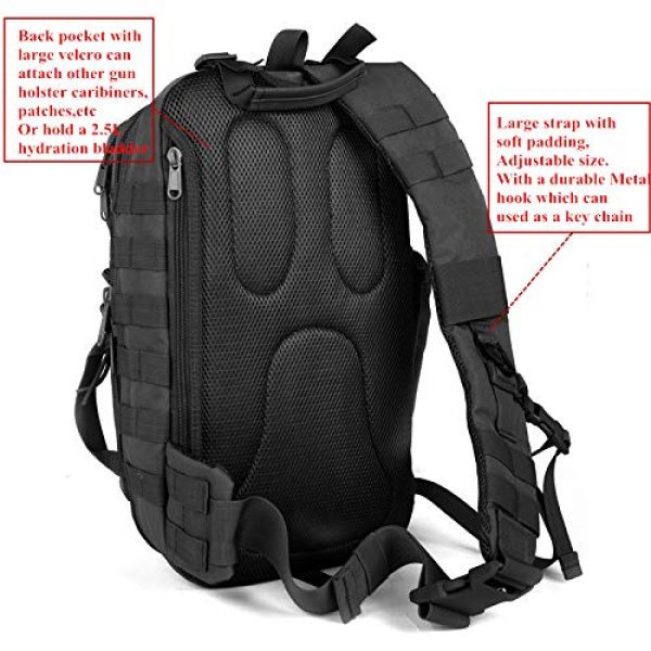 ABENAKI Tactical Backpack 4 ABENAKI Tactical Sling Bag Pack Military Rover Shoulder Backpack Bowmen Bag